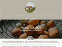 Tablet Screenshot of highridgemeadowsfarm.com